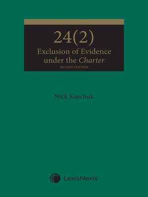 cover image of 24(2) - Exclusion of Evidence under the Charter